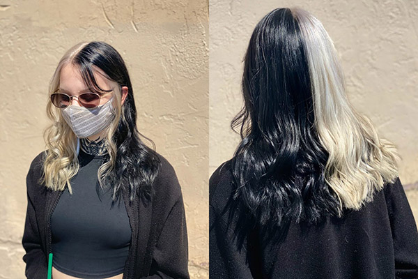 Blonde and Black - Rainbow color treatment from Pulp Riot
