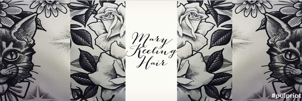 Mary Keeling and MK Hair Art Logo